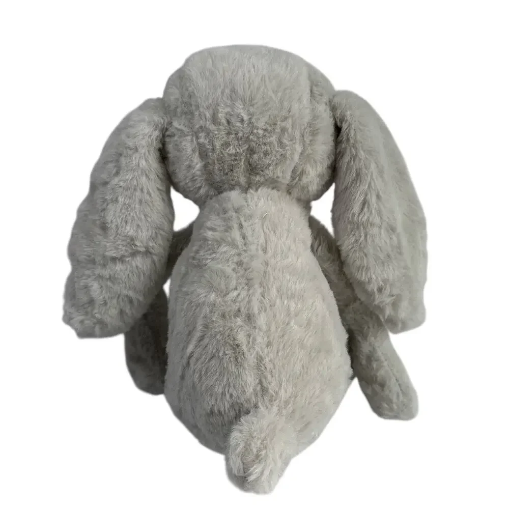 Gray Bunny Plush Rabbit Stuffed Animal 9” Soft Floppy Ears Easter Baby Gift